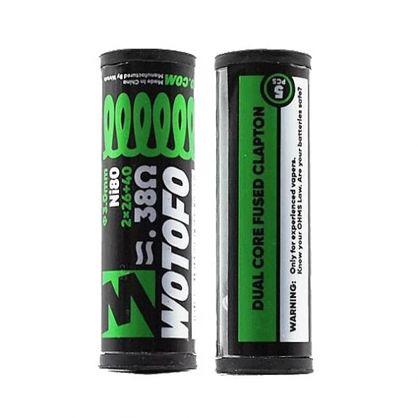 Wotofo Dual Core Fused Clapton Ni80 0.38ohm